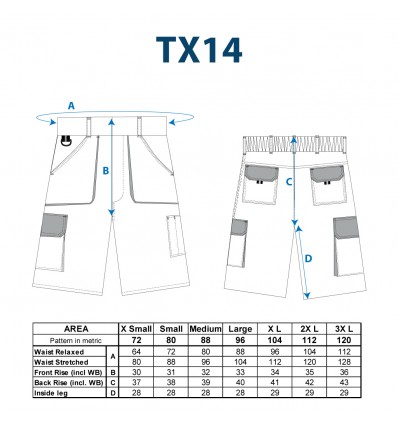 Pantaloni scurti Texo Contrast