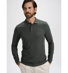 Tricou Polo Pique maneca lunga