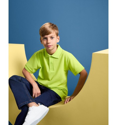 Tricou polo cu mansete 180g PEGASO CHILD