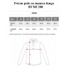 Tricou polo cu maneca lunga de copii 220g