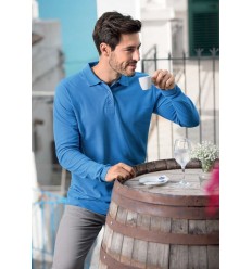 Tricou Polo barbati 180g cu mânecă lungă